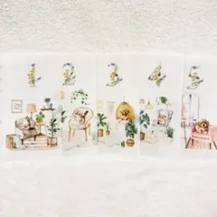 cat&dog No.1〜No.5 A6 saving リフィルバインダー貯金
