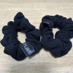 POTETE ポテテ ワッフルシュシュ ブラック2個 POPUP限定品