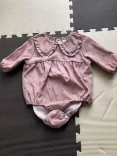 ダークピンク ロンパース 70cm