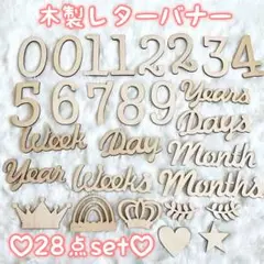 562 28点セット 月齢フォト ニューボーン 木製 レターバナー マンスリー