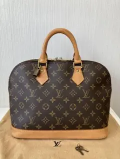 美品!LOUIS VUITTON モノグラム アルマ PM ハンドバッグ 鍵付