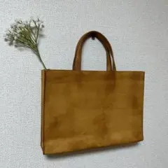 ヌメ革　ハンドバッグ　手提げ　牛革　本革　レザークラフト