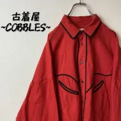 Jiedaウエスタンシャツ古着ワインレッド 17aw 一枚で決まる◎