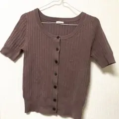 GU フロントボタンセーター