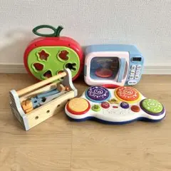 知育おもちゃセット　積み木 電子レンジ パズル 育脳 赤ちゃん 子供