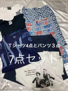 キッズ&メンズＴシャツ、パンツ7点セット