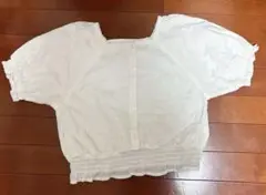 BREEZE 130白のトップス　花模様