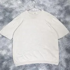 collection【M】半袖Tシャツ　ライトグレー　メンズ　薄手　Uネック