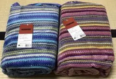 MISSONI シール織綿毛布2枚セット140㎝×200㎝