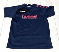 hummel ネイビー スポーツシャツ