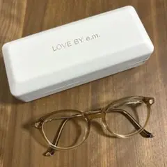 LOVE BY e.m. Zoff コラボ メガネ クリアブラウン