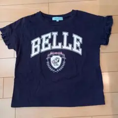 Lindsay BELLE Tシャツ フリル付き 150 ネイビー