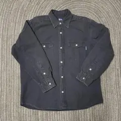 90s stussy コットンシャツ ピスのみ ブラック