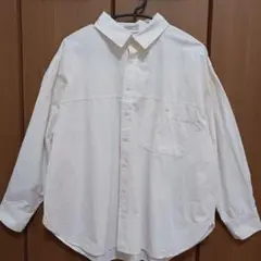 美品　Samantha Mos2 秋服　アイボリーコットンシャツ
