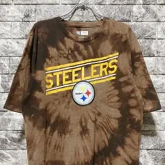 希少 NFL Steelers Tシャツ ビッグロゴ タイダイ 派手柄 派手