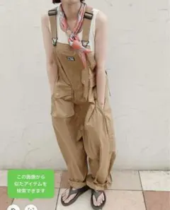 連休セール【未着用】キャンプ7 サロペット　つなぎ　アウトドア