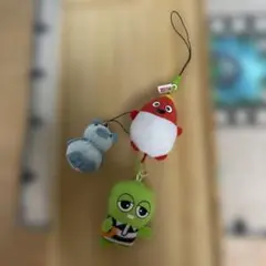 ガチャピン&ムック&こぶた ミニストラップ