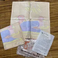 新品未使用！JIM THOMPSON クッションカバー 2枚セット/タイシルク