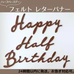 ハーフバースデー　誕生日　フェルト　レターバナー　英語　月齢フォト　写真　撮影