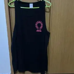 黒 Lサイズ タンクトップ ピンクロゴ