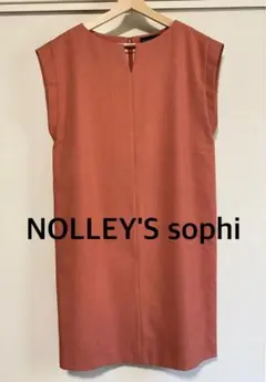 NOLLEY'S sophi ノーリーズソフィ　ノースリーブワンピース ピンク