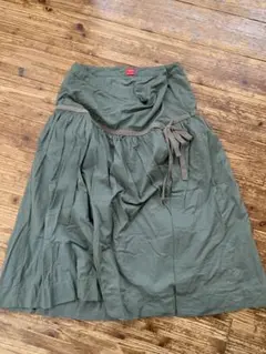 ESPRIT エスプリ　オリーブグリーン　スカート