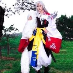 殺生丸 コスプレ 衣装 ウィッグ 刀 フルセット 殺生丸 コスプレ 衣装 ウィッグ 刀 フルセット（Amazon.co.jp