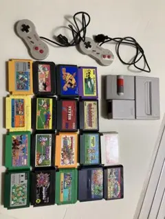 ファミコン本体とゲームソフト18本セット