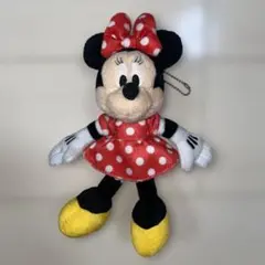 ★美品⭐︎ ミニーマウス ぬいぐるみバッジ キーホルダー