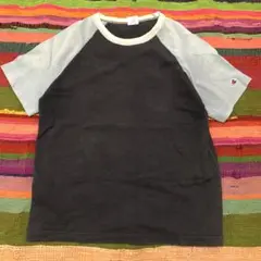 古着　champion チャンピオン　リバース　Tシャツ　ラグランスリーブ　M