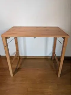 ■送料込■無印良品 折りたたみデスク パイン材 コンパクト 木製机 事務 学習