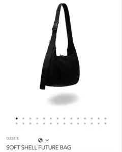 CLESSTE SOFT SHELL FUTURE BAG ブラック