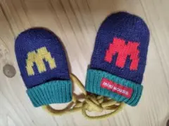 miki HOUSE 子供用ミトン ネイビー