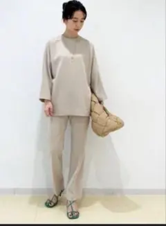 ミラオーウェン コクーンブラウス×イージーパンツ