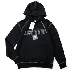 Lサイズ ナイキ JUST DO IT 刺繍 パーカー 新品 JDI 黒