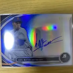 Luis Mateo サイン入りトレーディングカード