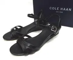 COLE HAAN /コールハーン ◎ブラック レザー サンダル 7B