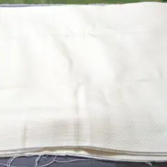 ウールコットン混合生地 155cm幅1mアイボリー