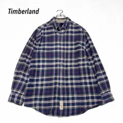 【Timberland】ティンバーランド 長袖ネルシャツ チェック S 紺