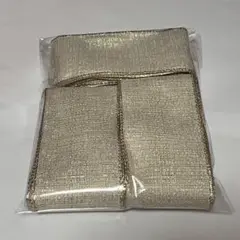 コストコ ワイヤー入りリボン アイボリー