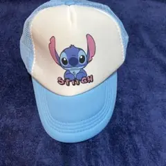 Disney・リロアンドスティッチ子供用キャップ水色