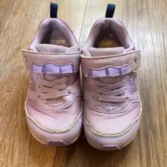 【17センチ】【記名なし】キッズスニーカー紫
