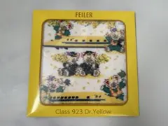 新品　FEILER ドクターイエロー コラボハンカチ イエローヘム フェイラー