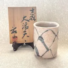 林亮二　荘山窯　湯飲み　急須　鼠志野　茶器セット　志野　湯呑み 林亮二 荘山窯 湯飲み 急須 鼠志野 茶器セット 志野 湯呑み