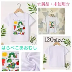 【新商品】新品・未使用　人気シリーズ　はらぺこあおむし　Tシャツ☆120size