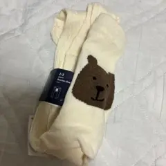 GAP ベビータイツ クリーム色 クマ柄 2-3歳