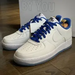 【新品未使用】AIRFORCE1 エアフォース1 限定 白 青 レザー カスタム