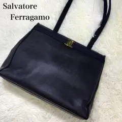 美品✨Ferragamo フェラガモ リザード型押し ヴァラ トートバッグ