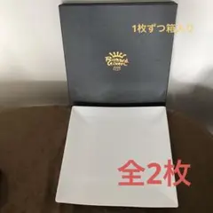 リチャードジノリ ディアゴノホワイト スクエアプレート2枚