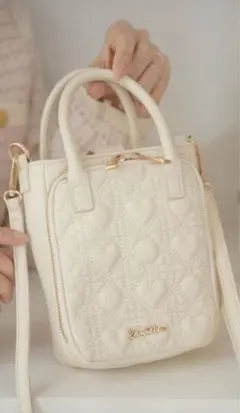 le reve vaniller ハートキルティングミニショルダーバッグ